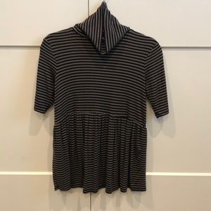 Olive Green/Navy Turtleneck